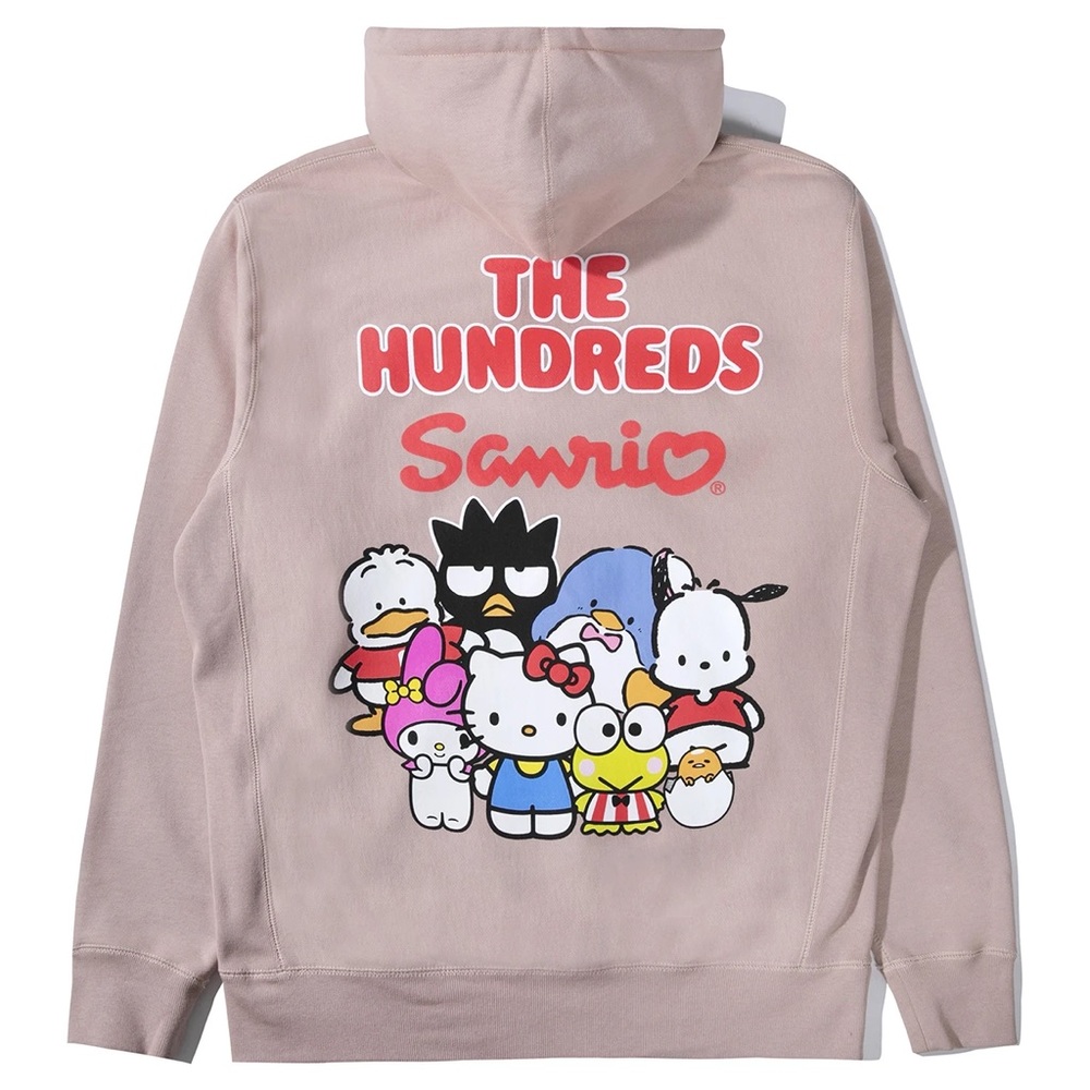 NWT Hundreds x Sanrio dusty pink hoodie in S